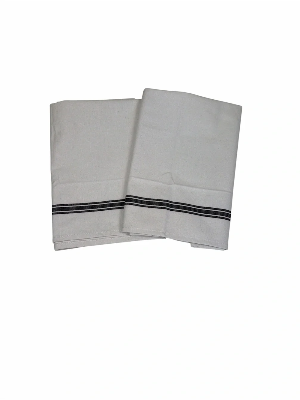 Roeckl German Since 1835 Set of 2 Cotton Kitchen Towels Farmhouse French Stripe